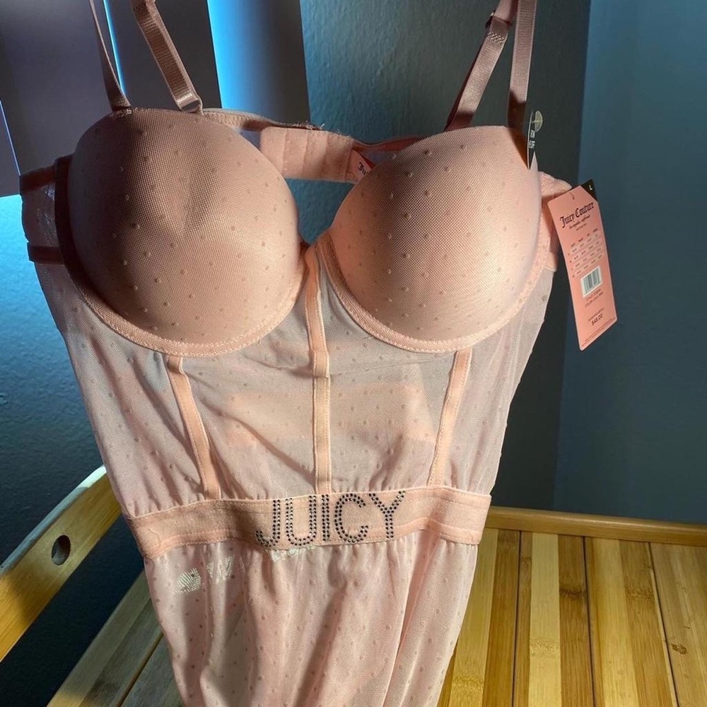Juicy Couture lingerie pink bodysuit